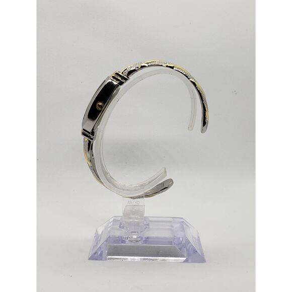Studio Time STD950T 415 Women\'s dress watch. Silver and gold bangle band main image 5